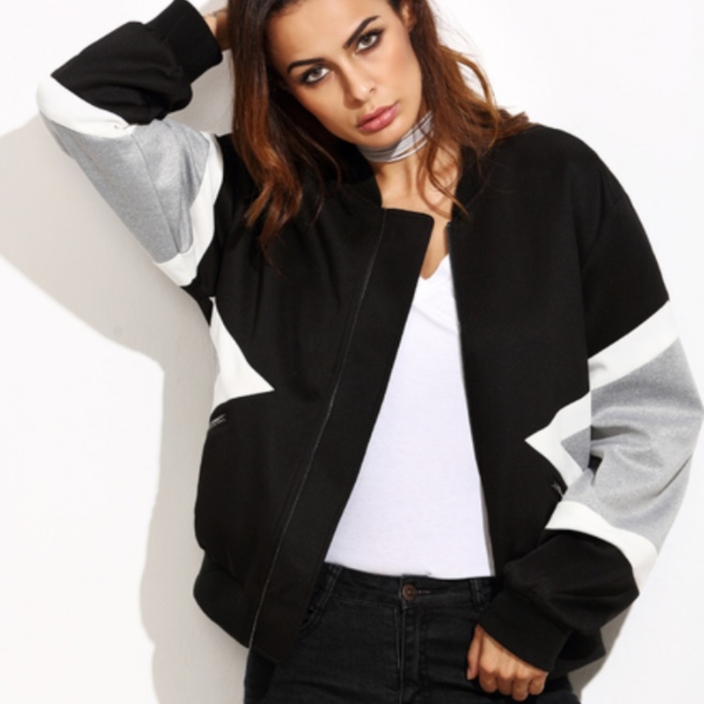Zipper Color Block Jacket - Picture 5 of 6